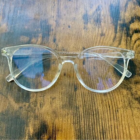 Clear Frame Blue Light Blocking Computer Gaming Phone Glasses Transparent - Picture 1 of 10